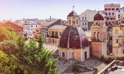 Blick auf die Altstadt von Korfu