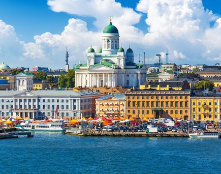 Blick auf die Stadt Helsinki