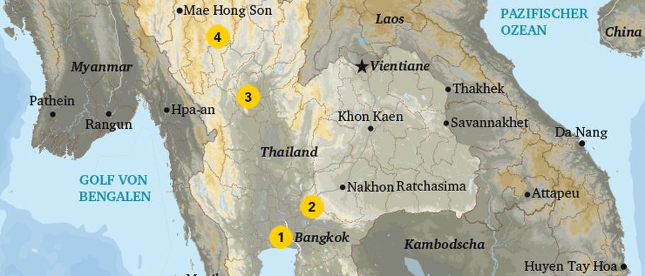 Karte Bangkok