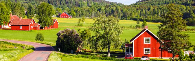 Dorfidylle in Südschweden