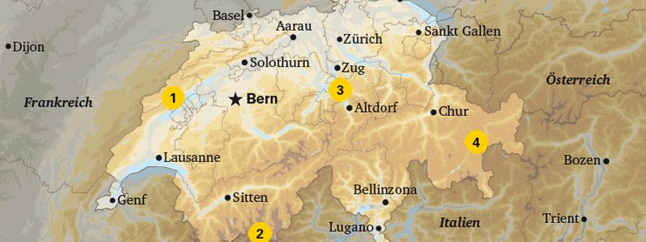 Karte Schweiz