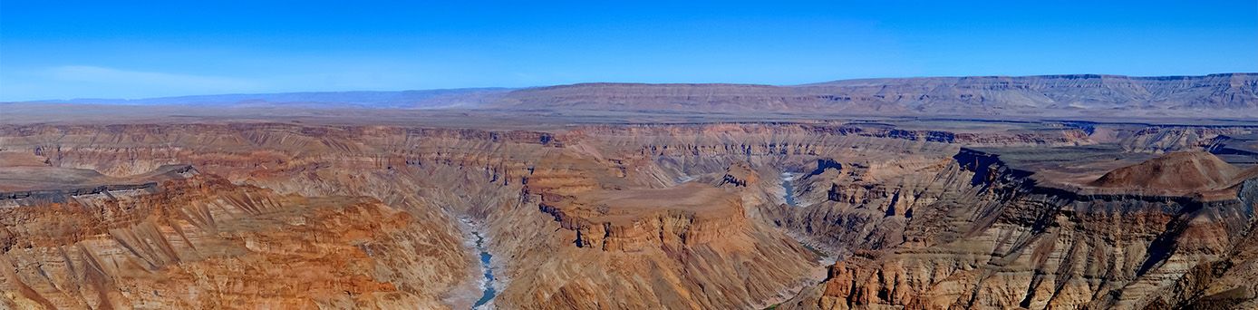 Panorama Aufnahme vom Fish River Canyon