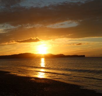 Sonnenuntergang über demMeer in Acharavi