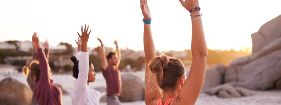 Yoga am Strand