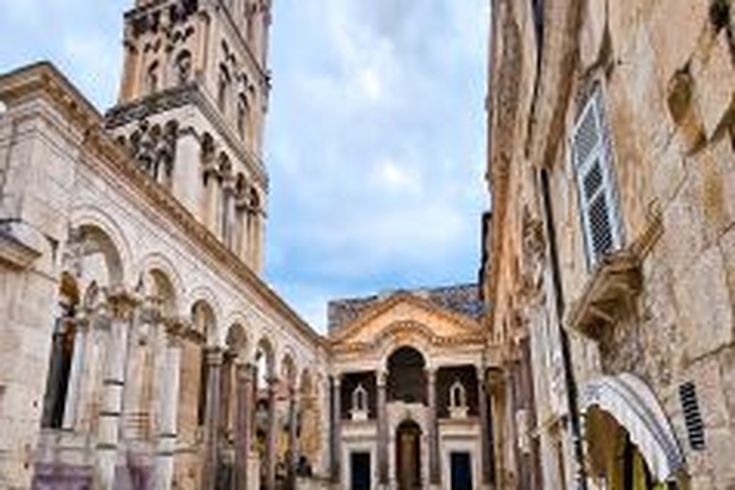 Die Ruinen des Diokletianpalastes in Split, Kroatien.