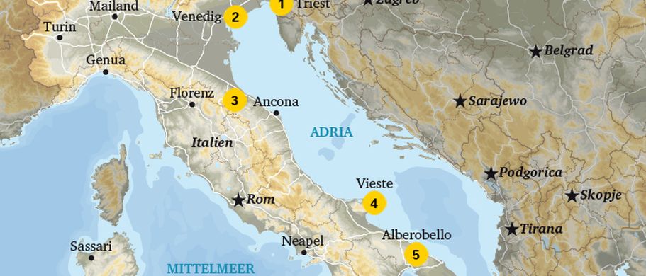 Karte Camping Adria