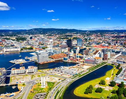 Weitblick über Oslo