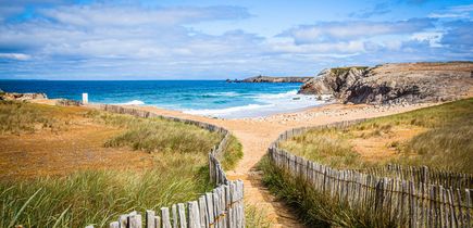 Blick auf einen Strand