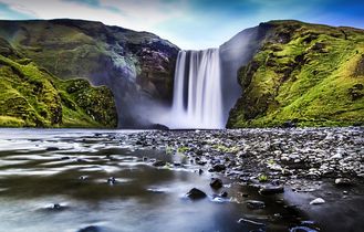 Wasserfall auf Island 