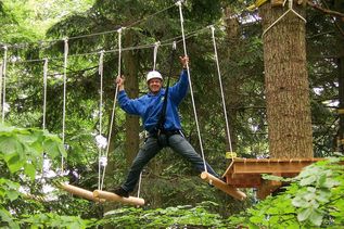 Hochseilgarten im Mittelgebirge