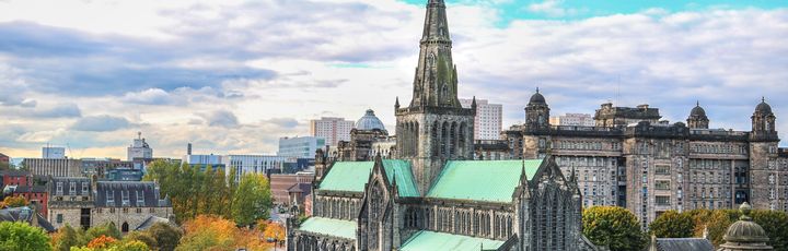 Blick auf die Kathedrale von Glasgow.