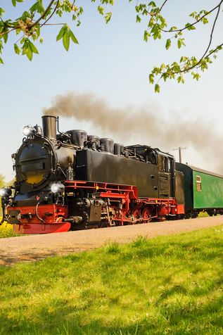 Urlaub an der Ostsee Rügen Dampflok Rasender Roland