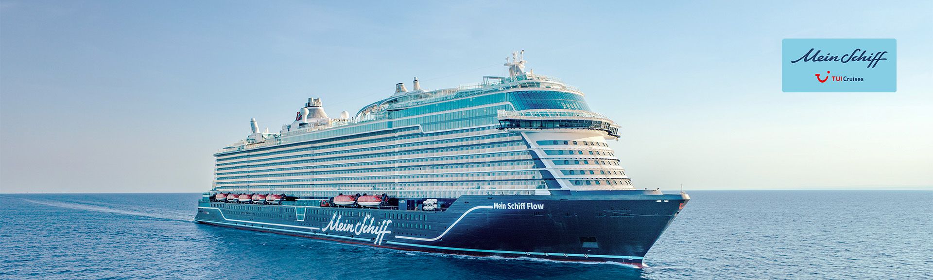 Mein Schiff Flow auf dem Meer