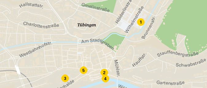 Karte Tübingen
