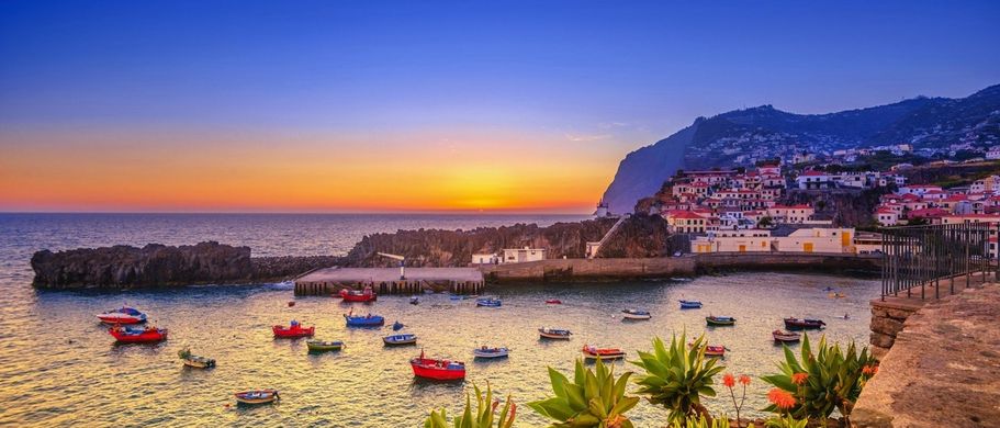 Sonnenuntergang Camara de Lobos, Madeira, Portugal