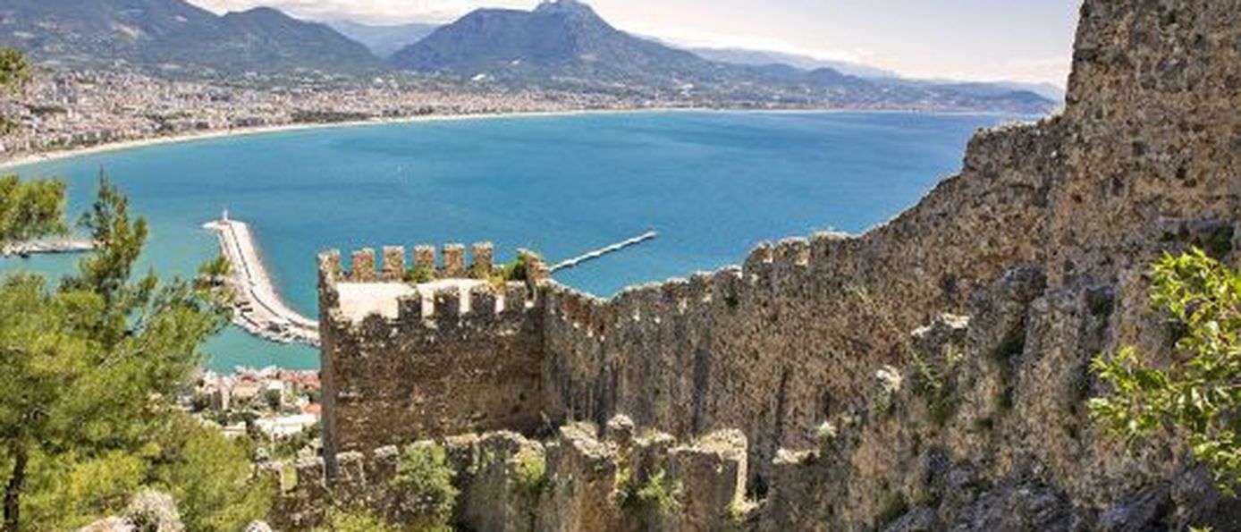 Blick vom Burgberg über Alanya.