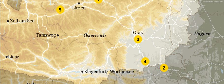 Karte Steiermark