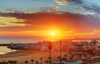 Marokko Agadir Sonnenuntergang