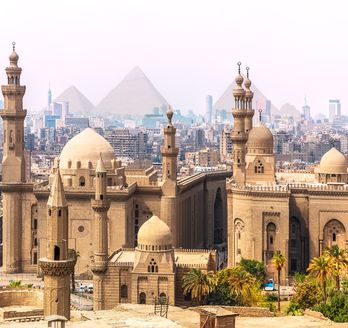 Blick auf das Stadtzentrum von KAiro