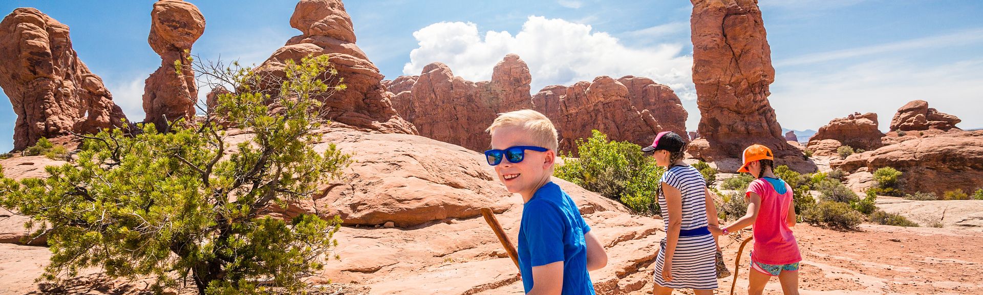 KInder im arches NP