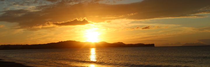 Sonnenuntergang über demMeer in Acharavi