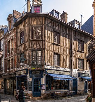 Rouen Blick in die Altstadt