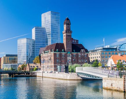 Blick auf die Stadt Malmö