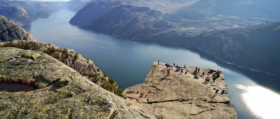 Aussicht vom „Predigtstuhl“ Preikestolen