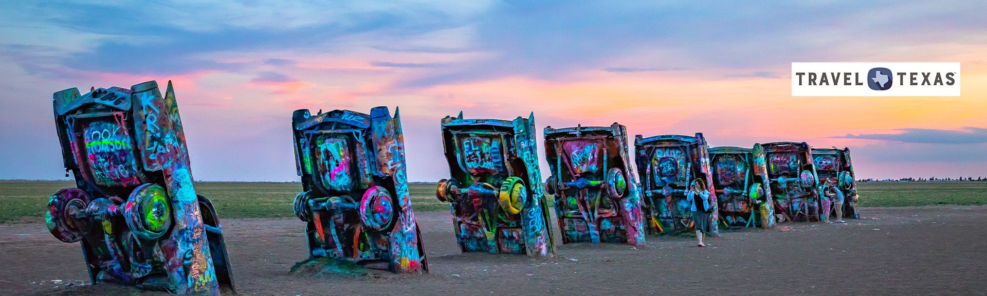 Amarillo  bunte Cadillacs in der Wüste