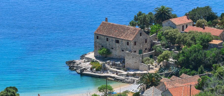 Hvar Strand Landzunge
