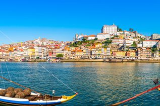 Panorama Blick auf das Stadtbild von Porto