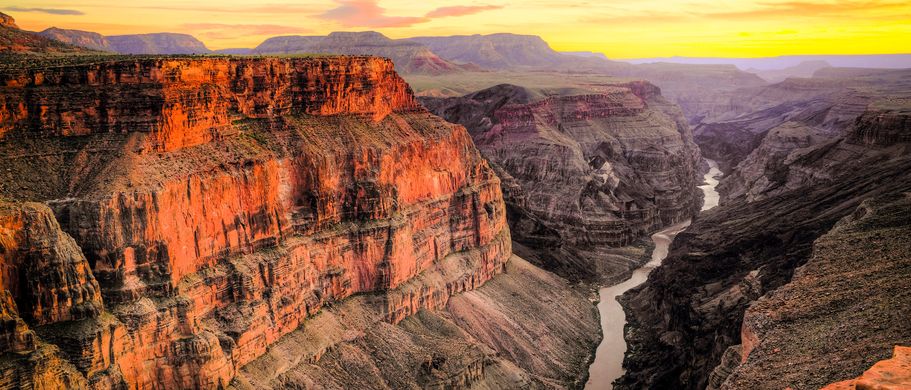 USA Nationalparks die Top Ten Reise Sonnenuntergang am Grand Canyon