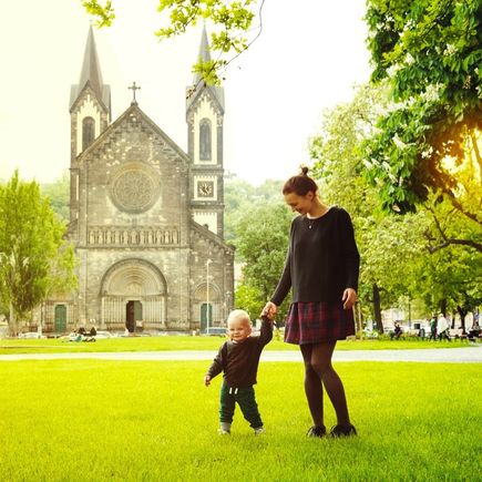 Familie in Prag
