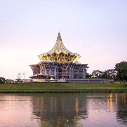 Das Parlament von Sarawak in Kuching 