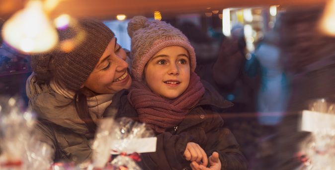 Weihnachtsmarkt Schaufenster