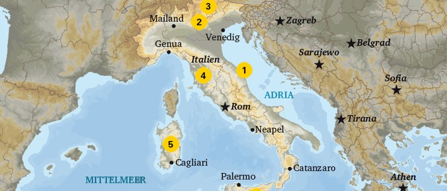 Karte Italien