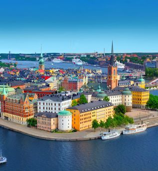 Blick auf Stockholm