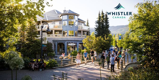 Blick auf die Stadt vpon Whistler