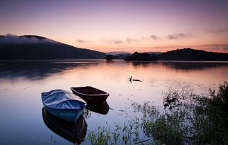 Boote auf einem See