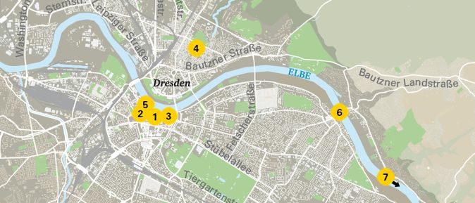 Karte Dresden