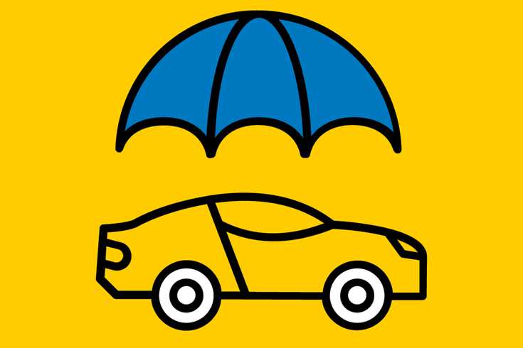 Ein gelbes Symbol, das das ADAC-Logo mit einem Schutzschild und einem Euro-Zeichen darstellt, daneben der Schriftzug "ADAC Euro-Schutzbrief für Firmen" in schwarzer Schrift.