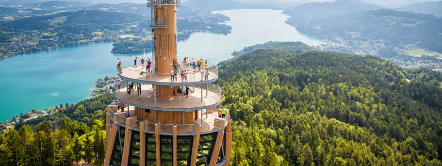 Atemberaubender Ausblick vom Pyramidenkogel in Keutschach am See 