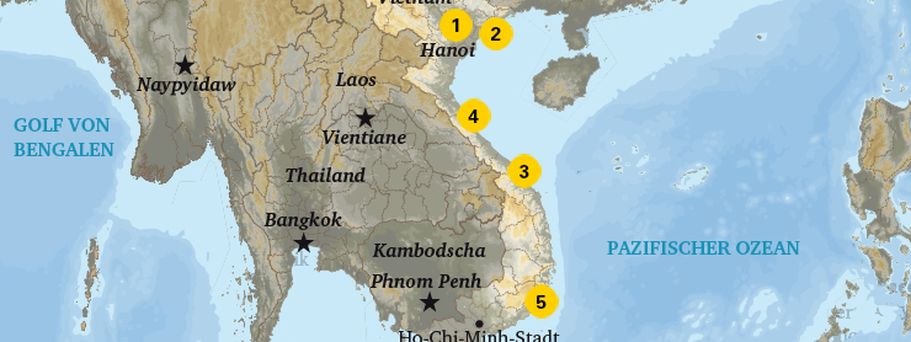 Karte Vietnam