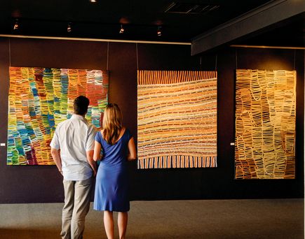 Galerie mit indigener Kunst in Alice Springs 