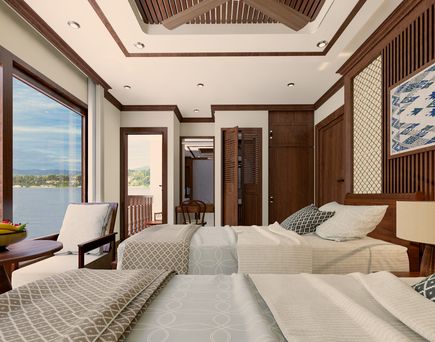 Deluxe KAbine Mekong Star mit Einzelbetten