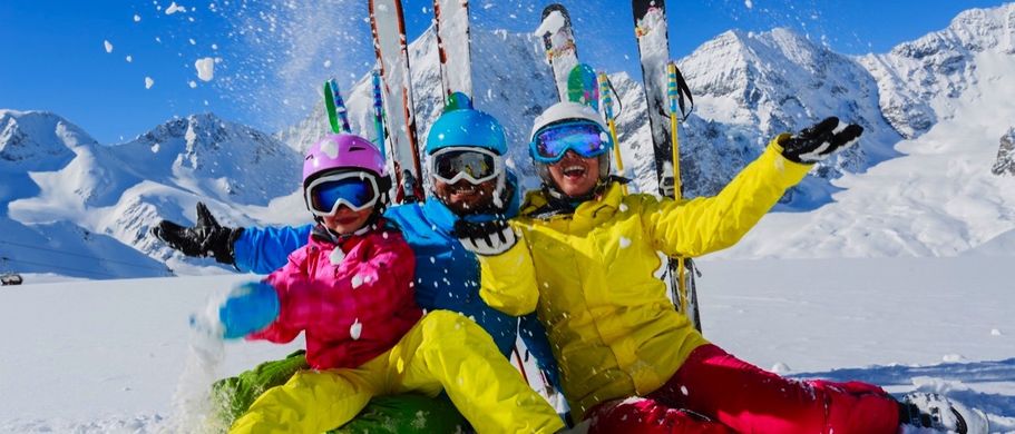 Skifahren mit der Familie