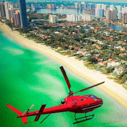 Roadtrip: Urlaub in Florida Helikopter über Miami Beach
