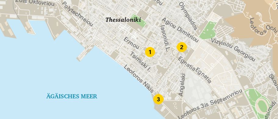 Karte Thessaloniki
