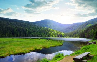 Kleiner Arbersee im Nationalpark Bayerischer Wald