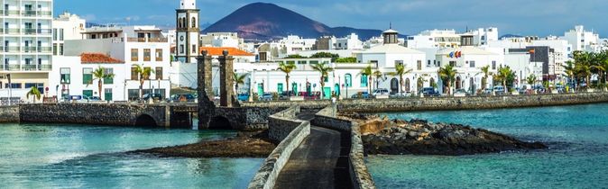 Aussicht auf die Burg von San Gabriel und Arrecife